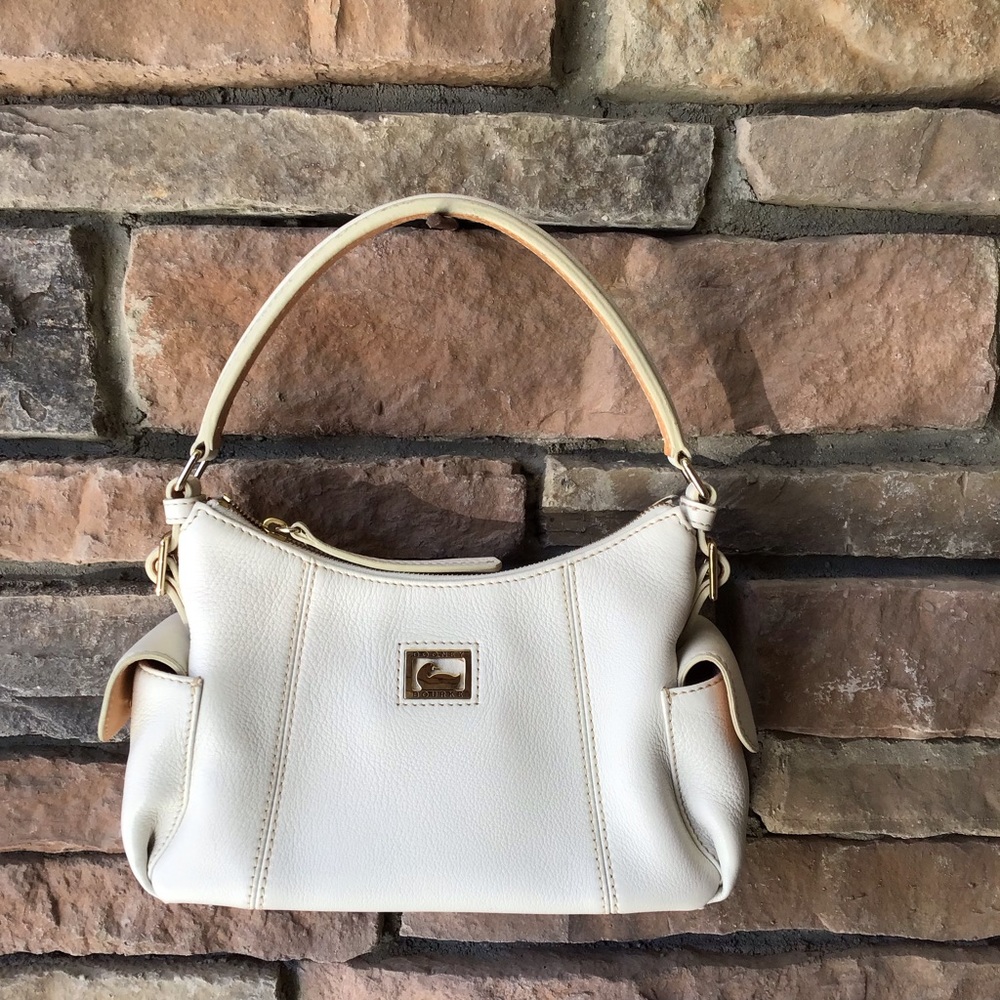 Dooney and Bourke Beige Pebble Leather Purse